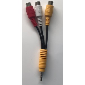 CABLE RCA HEMBRA A  AUXILIAR 3.5 M. ORIGINAL  LG.  DE AV PARA APARATOS  LG.  “NUEVO“ / NUMERO DE PARTE EAD61273134 / MODELOS 32LE5300 / 32LE5300UC / 32LE5400 / 32LE5400UC / MAS MODELOSS EN DESCRIPCION